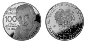 ANRO-1728 RA Bullion - Charles Aznavour - Silver - 500 dram (1oz).jpg